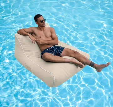 Amalfi Bean Bag Pool Float Taupe