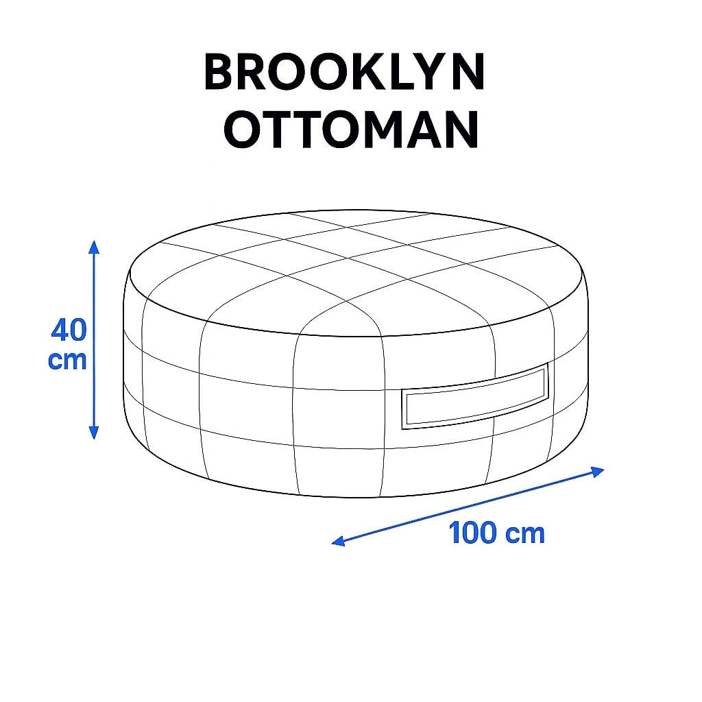 Brooklyn Round Ottoman