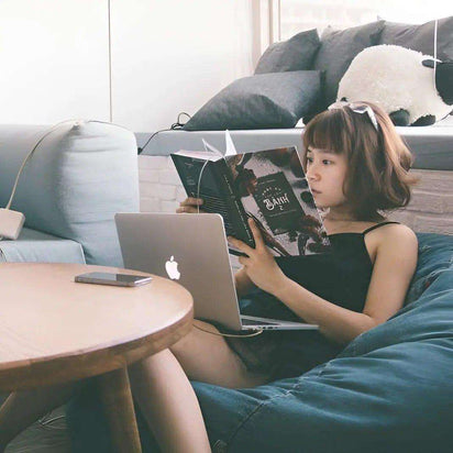 How to Work From an Ergonomic Bean Bag Chair: 7 Ergonomic Tips - Bean Bags R Us