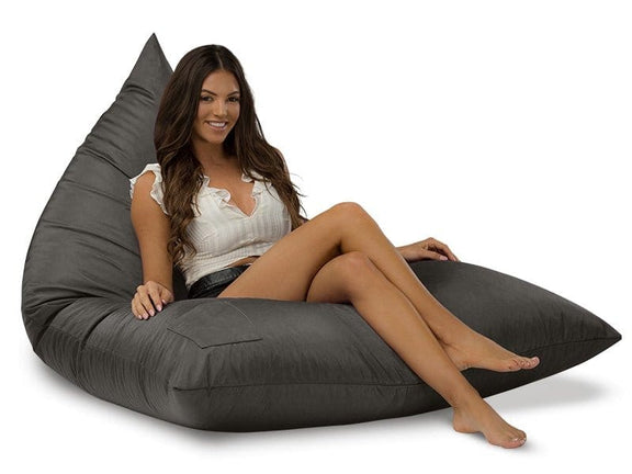 Bermuda Bean Bag Lounger charcoal grey