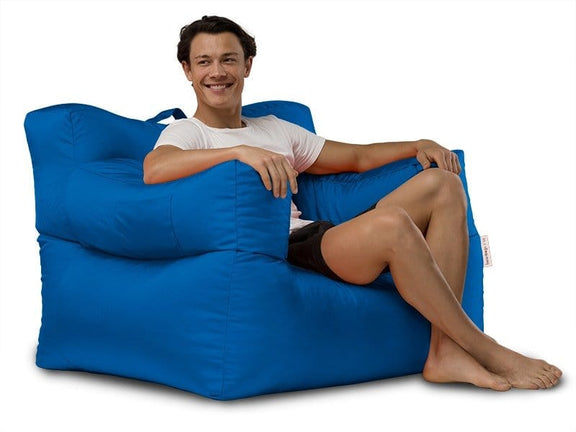 Big Bob Bean Bag Arm Chair blue