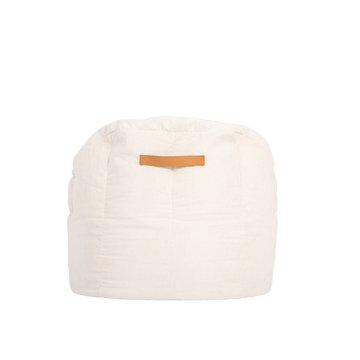 Boston Tub Corduroy Bean Bags Large Vanilla handle