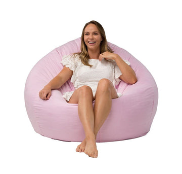 Cocoon Suede Bean Bag pink