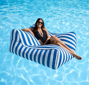 Costa Pool Lounger Pacific Blue Stripes