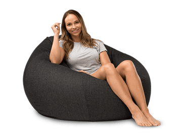 Cuba Denim Bean Bag Charcoal Denim 104CM