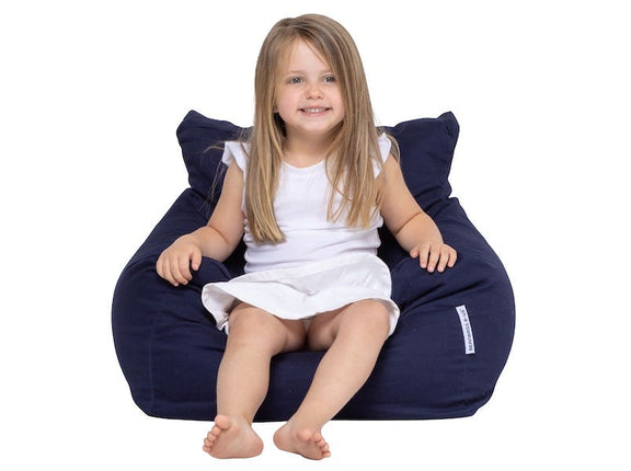 Coco Kids Bean Bag Chairs Navy Blue